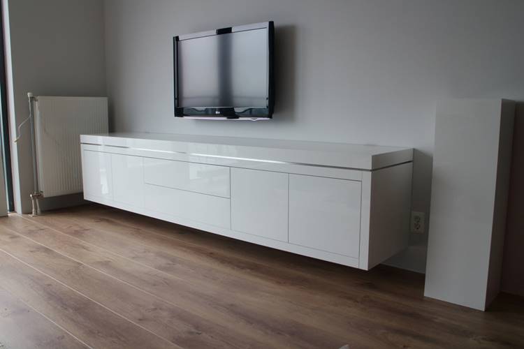 Beter moersleutel Strikt Hoogglans witte tv meubels | Vlugt Interieurs